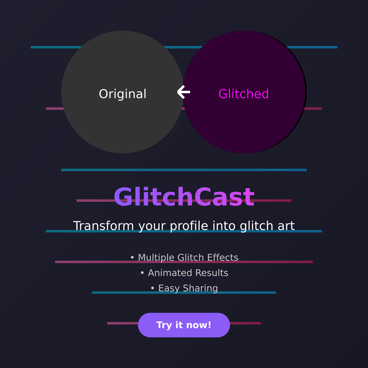 GlitchCast - Farcaster Mini Apps